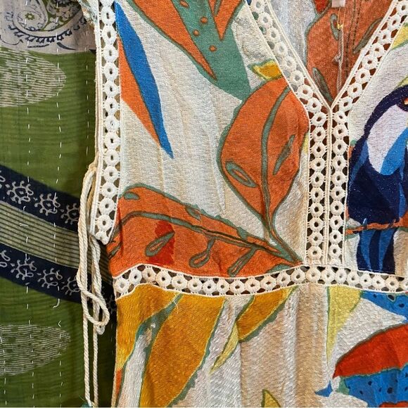 NWT Z & L Europe Toucan Tassel Mini Dress Size Medium - Picture 6 of 16